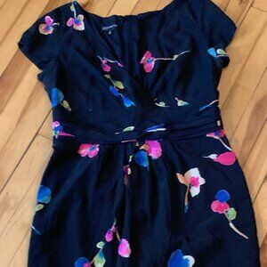 Black and Neon Floral Dress
